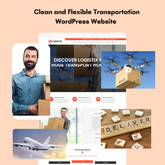 Clean and Flexible Transportation WordPress Responsive Website