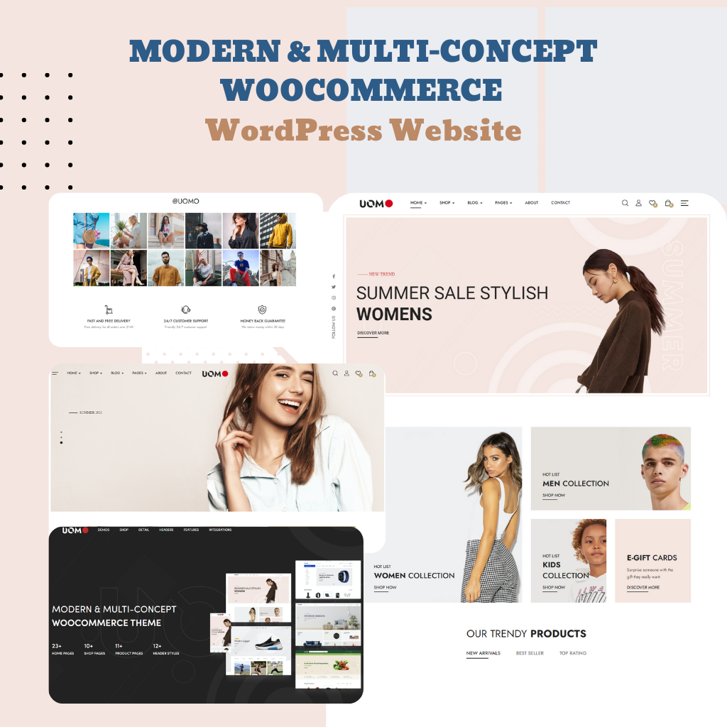 MODERN & MULTI-CONCEPT WOOCOMMERCE  WordPress Responsive Website
