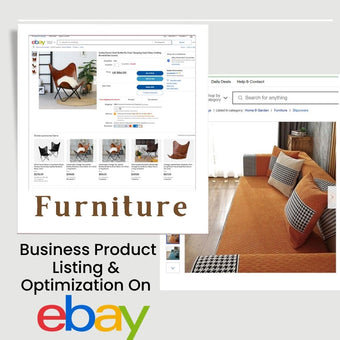 Furniture Business Product Listing & Optimization On Ebay