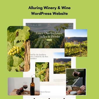 Alluring Winery & Wine WordPress Website