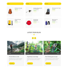 Trekking & Camping Store Shopify Shopping Website