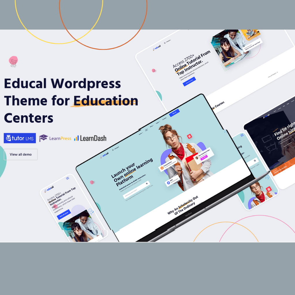 Learning Platform WordPress Responsive Website