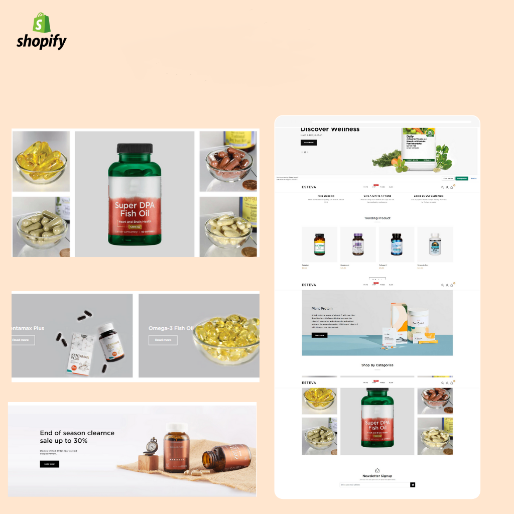 Protein and Nutrition Product Shopify Website