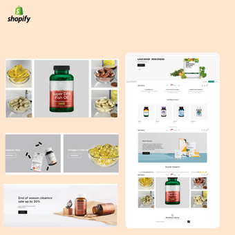 Protein and Nutrition Product Shopify Website