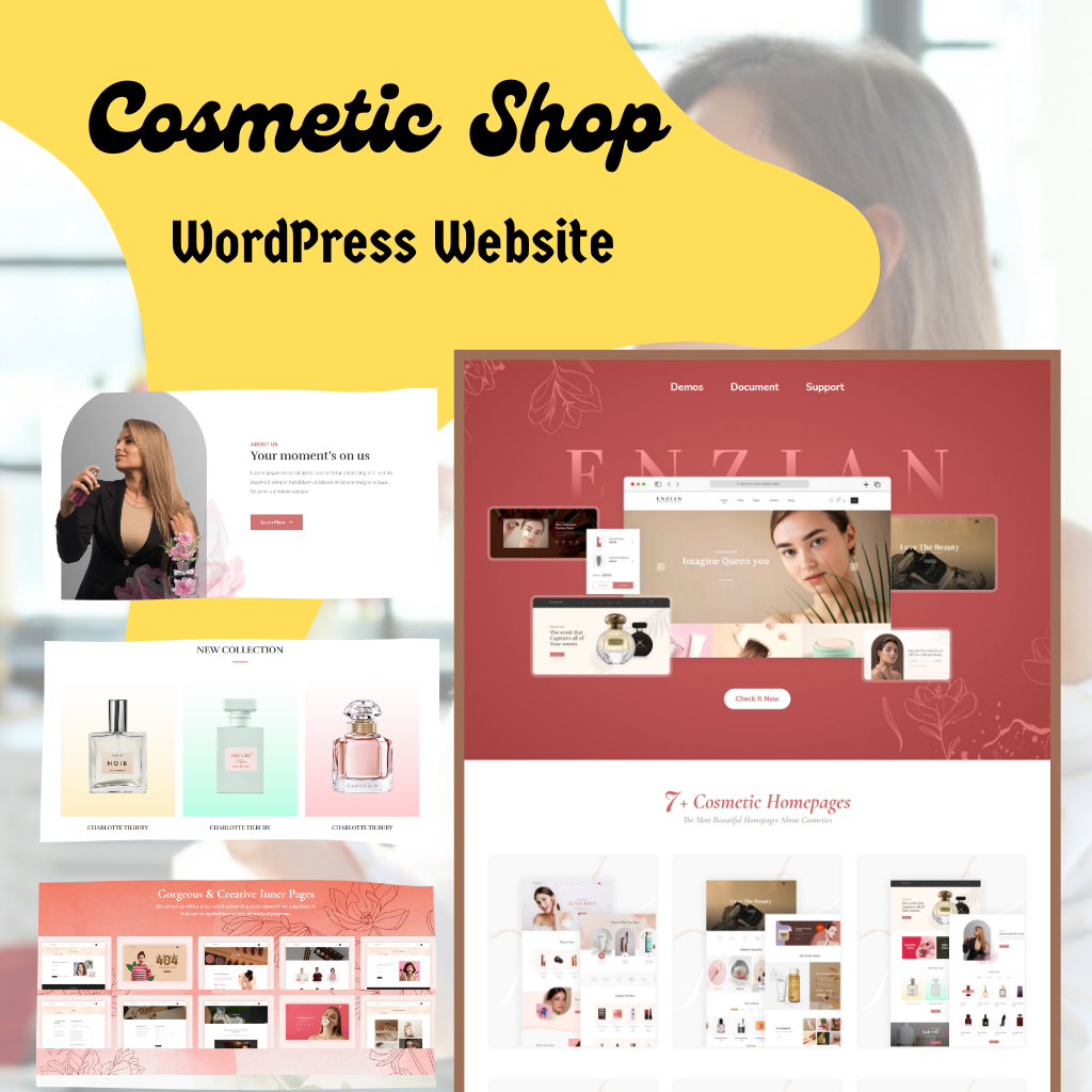 Cosmetic Shop WordPress Responsive Website