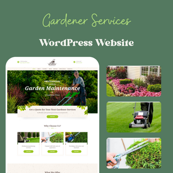 Gardener Services WordPress Responsive Website