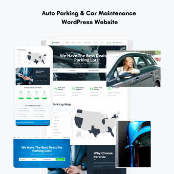 Auto Parking & Car Maintenance WordPress Website
