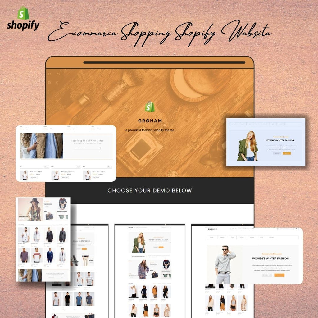 Men - Women Fashion Store Ecommerce Shopify Shopping Website
