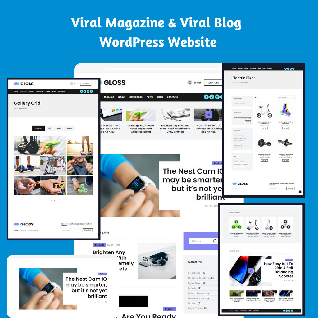 Viral Magazine & Viral Blog WordPress Responsive Website