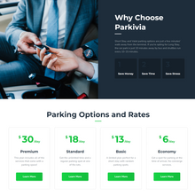 Auto Parking & Car Maintenance WordPress Website