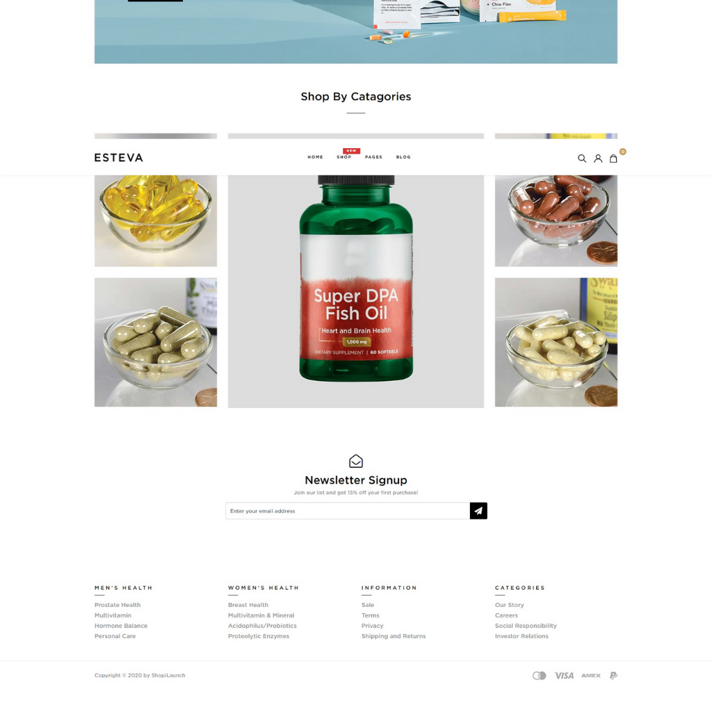 Protein and Nutrition Product Shopify Website
