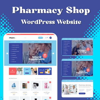 Pharmacy Shop WordPress Responsive Website