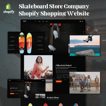 Skateboard Store Company Shopify Shopping Website