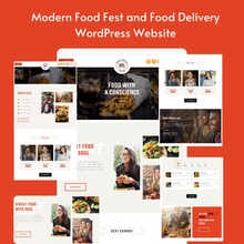 Modern Food Fest and Food Delivery WordPress Responsive Website