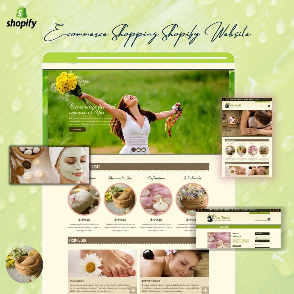 Yoga and Salon Shopify Website