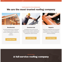 Industrial & Residential Roofing  WordPress Website
