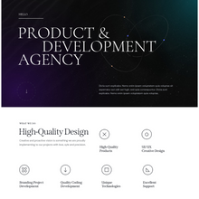 Product & Development Agency WordPress Responsive Website