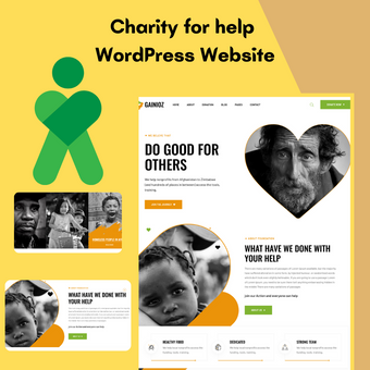 Charity for help WordPress Responsive Website