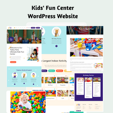 Kids' Fun Center WordPress Responsive Website