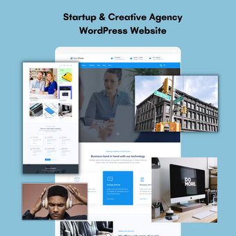 Startup & Creative Agency WordPress Responsive Website