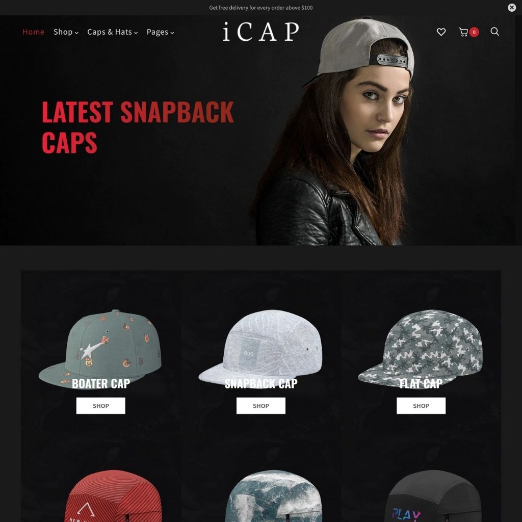 ICAPS Product Shopify Website