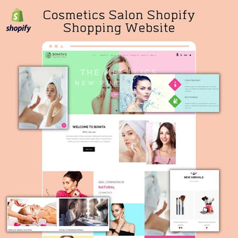 Cosmetics Salon Shopify Shopping Website