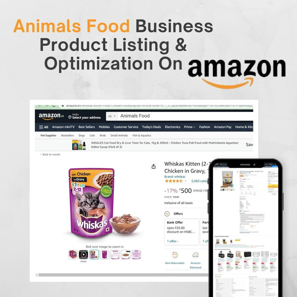 Animal Food Business Product Listing & Optimization On Amazon