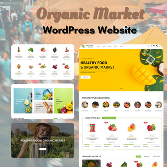 Organic Market WordPress Responsive Website