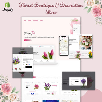 Florist Boutique & Decoration Store Shopify Shopping Website