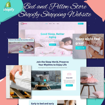 Bed and Pillow Store Shopify Shopping Website