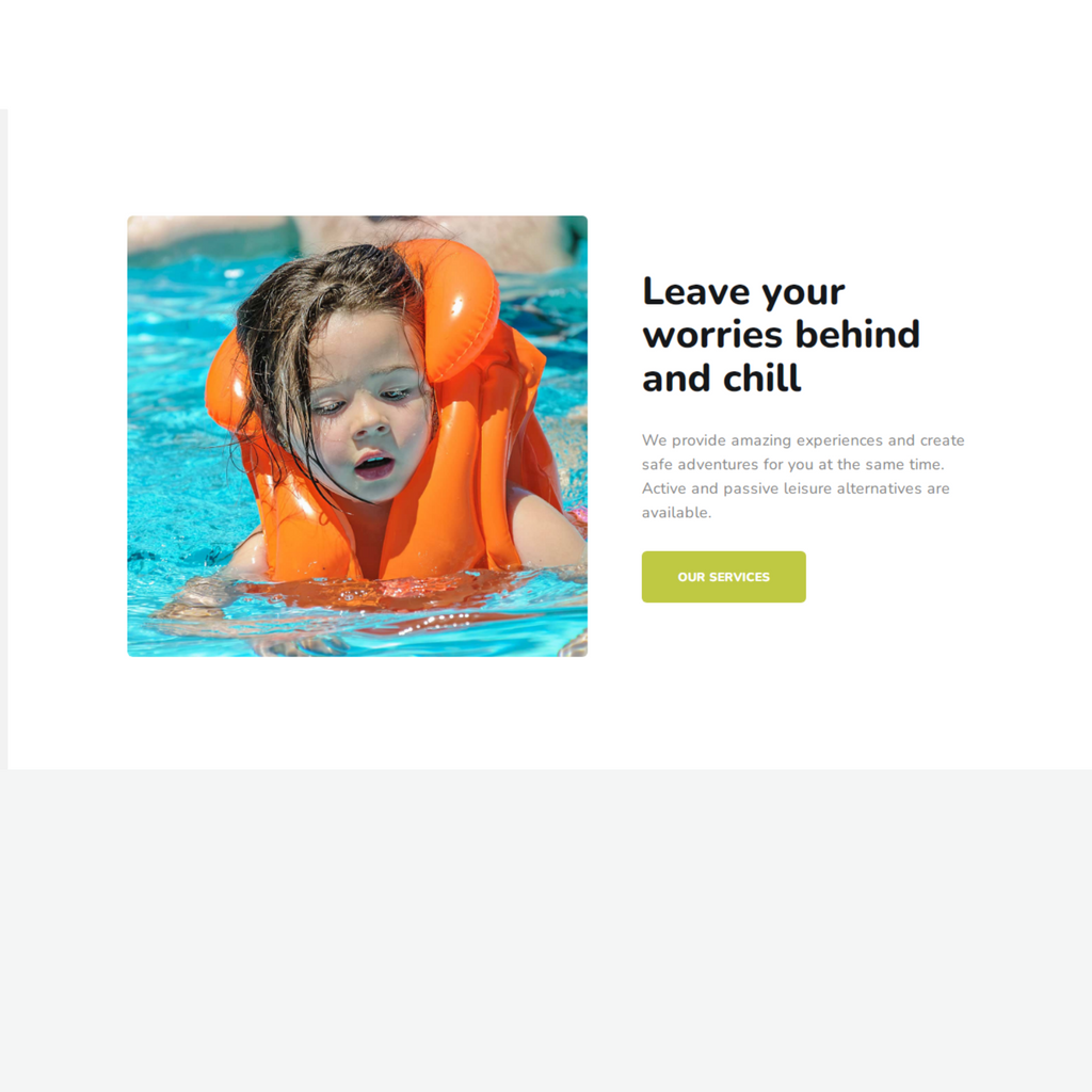 Water Park for Kids &  Adults WordPress Responsive Website