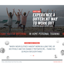 Workout WordPress Responsive Website