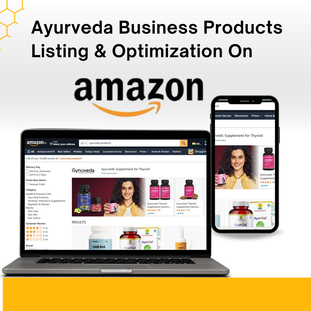 Ayurveda  Business Products Listing & Optimization On Amazon