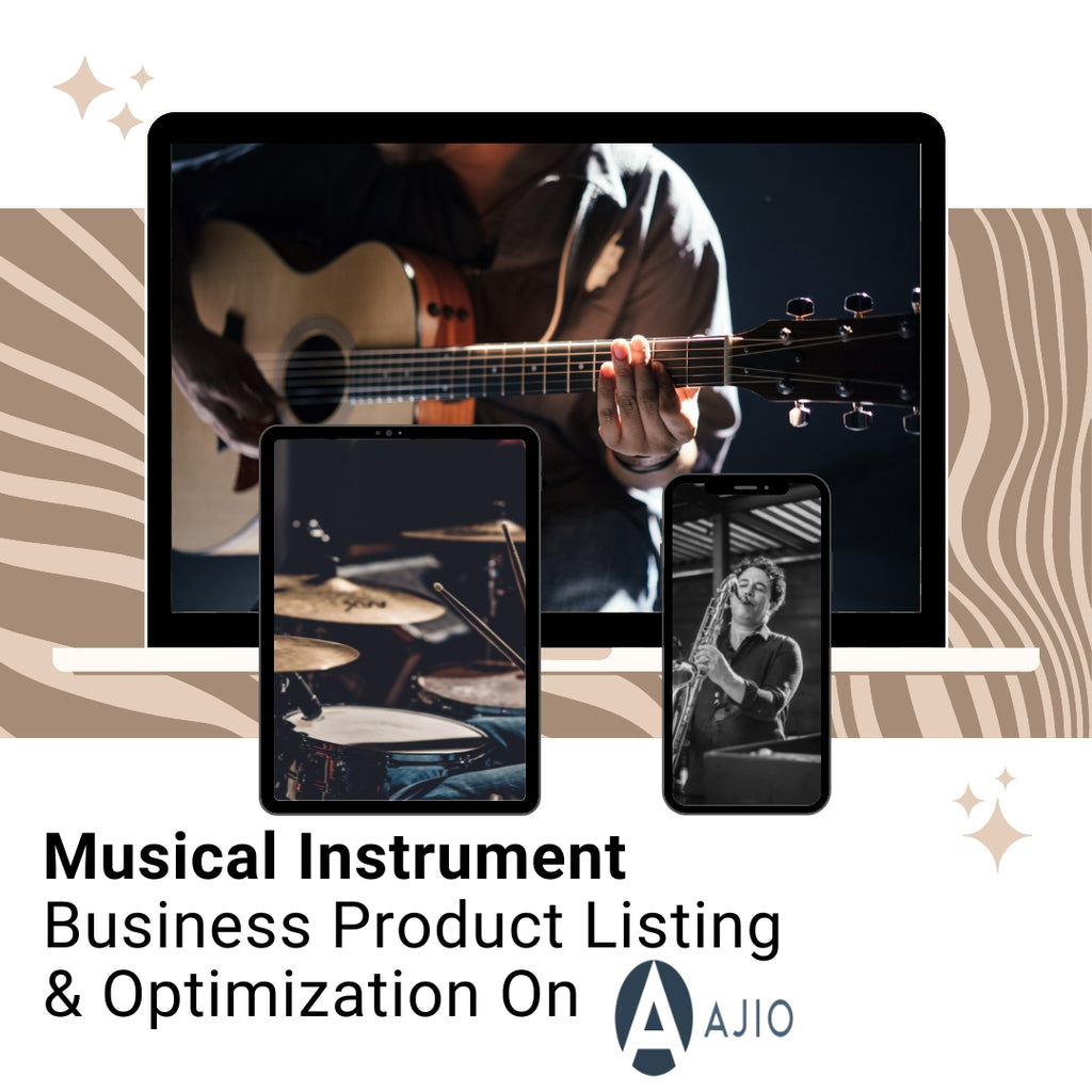 Musical Instrument Business Product Listing & Optimization On Ajio