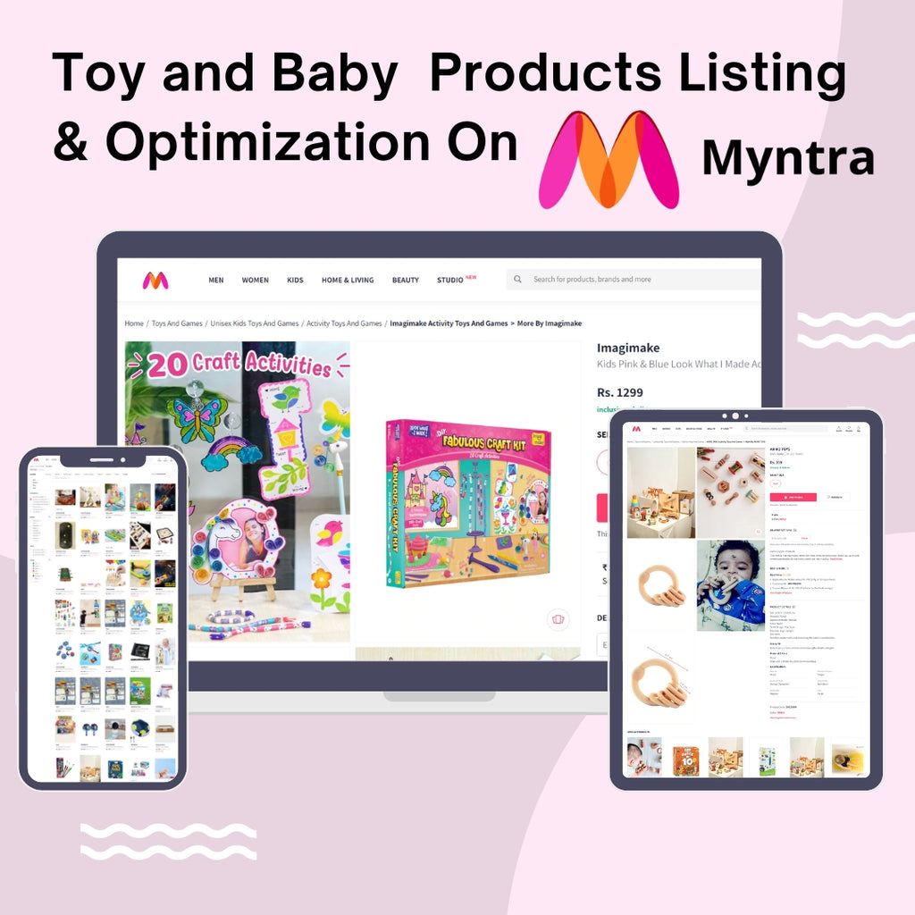 Toy and Baby  Products Listing & Optimization On Myntra