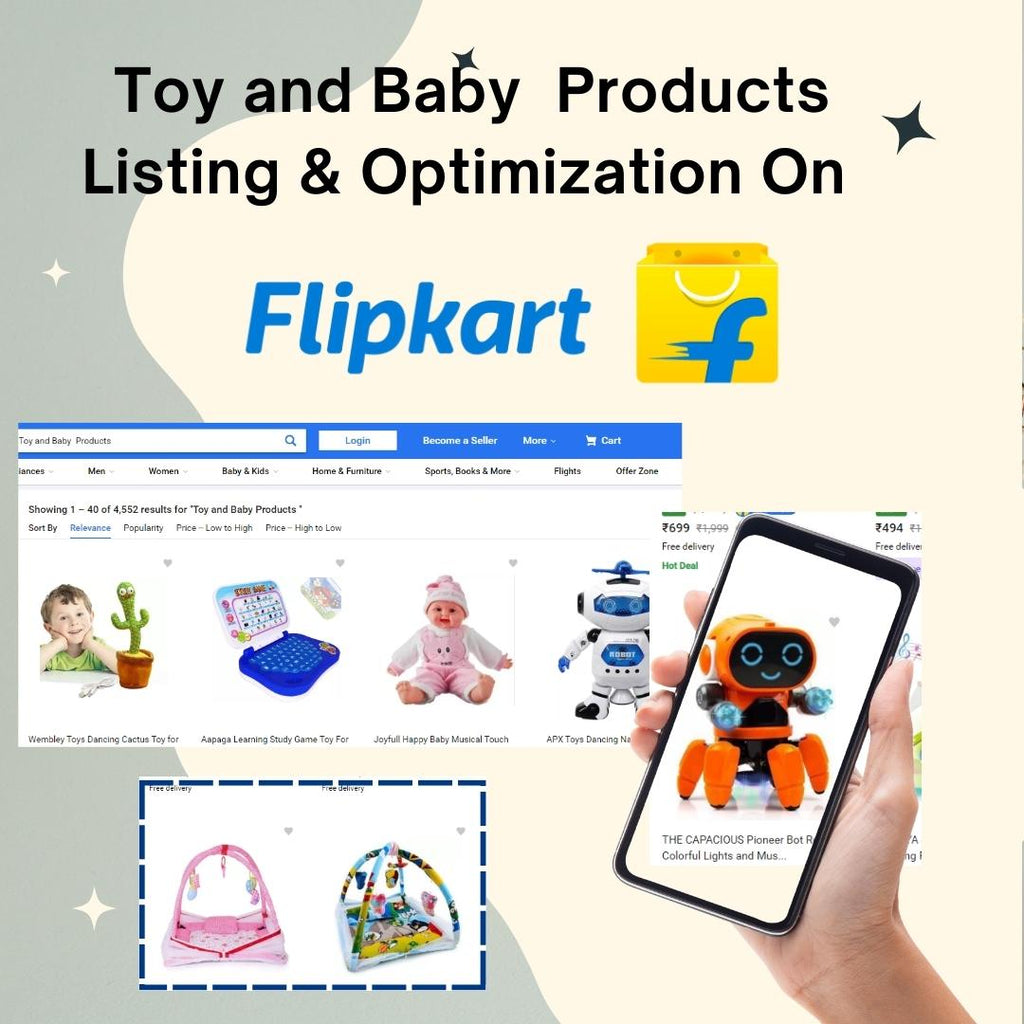 Toy and Baby  Products Listing & Optimization On Flipkar