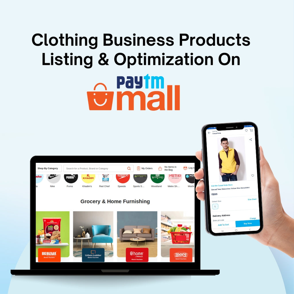 Clothing Business Products Listing & Optimization On Paytm