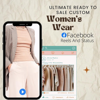 Ultimate Ready to Sale Custom Women's wear Facebook Reels And Status