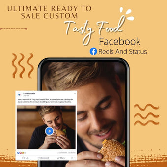 Ultimate Ready to Sale Custom Tasty food Facebook Reels And Status