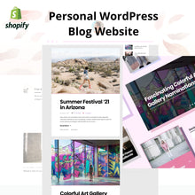 Personal WordPress Blog Website