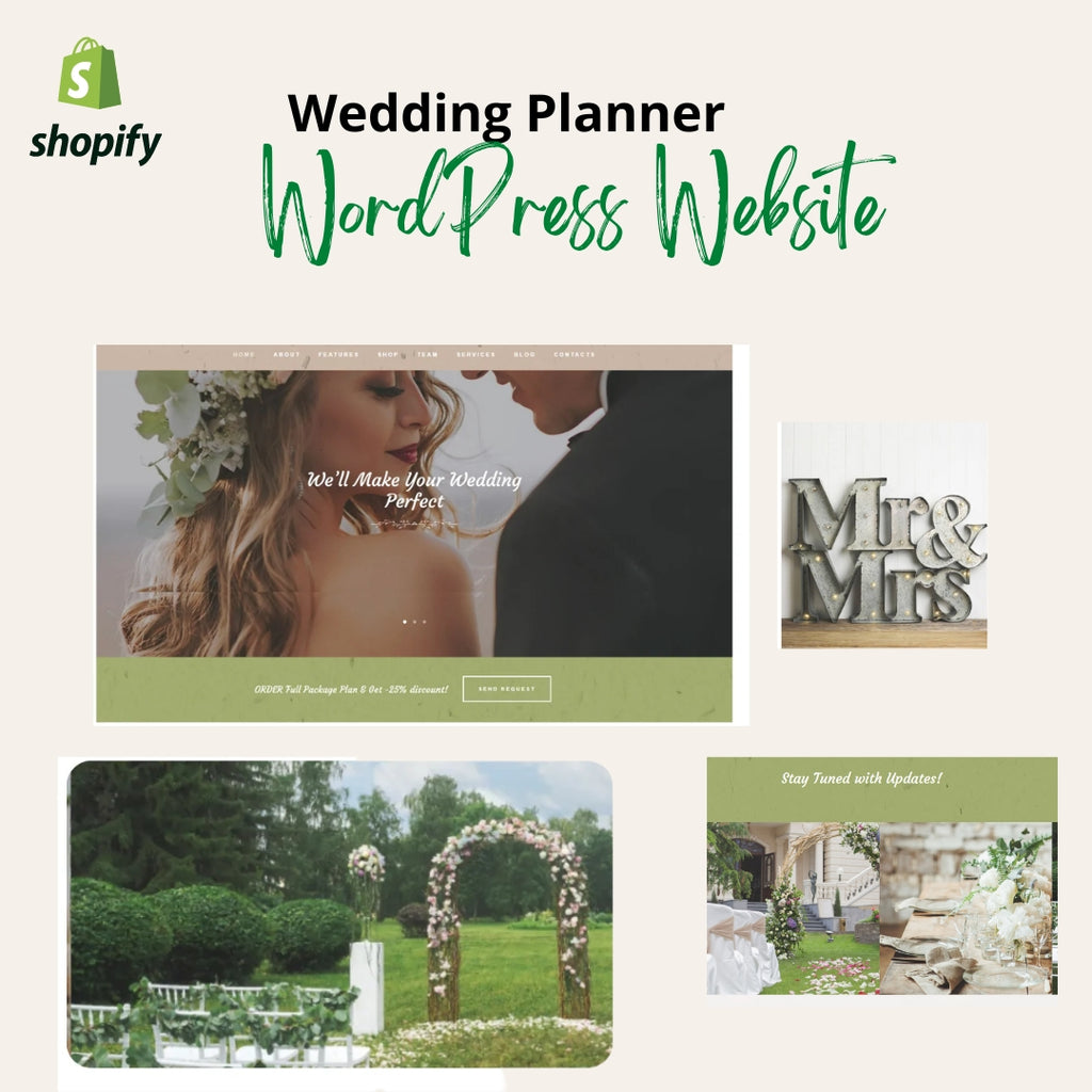 Wedding Planner WordPress Responsive Website