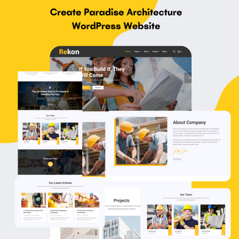 Create Paradise Architecture WordPress Responsive Website