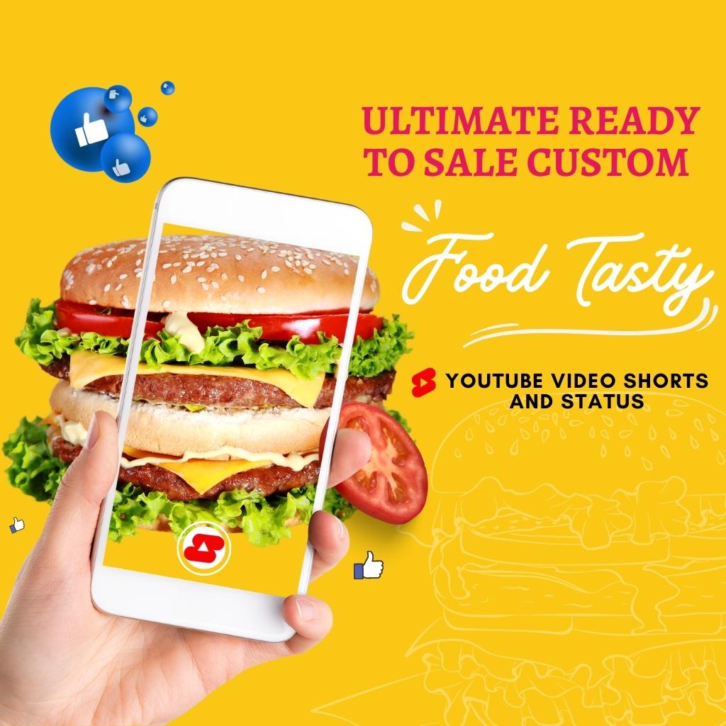 Ultimate Ready to Sale Custom Tasty food youtube shorts Video and status