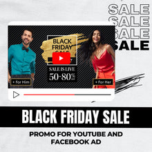 Get Customize Youtube Ads Video for Black Friday Sale