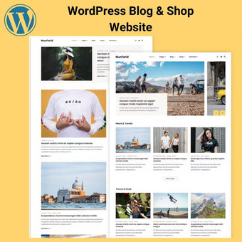 Blog & Shop WordPress  Website