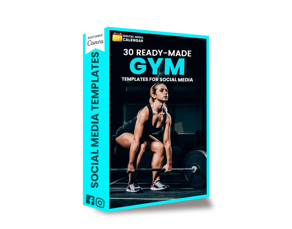 30 Ultimate Gym Social Media Posts Canva Templates