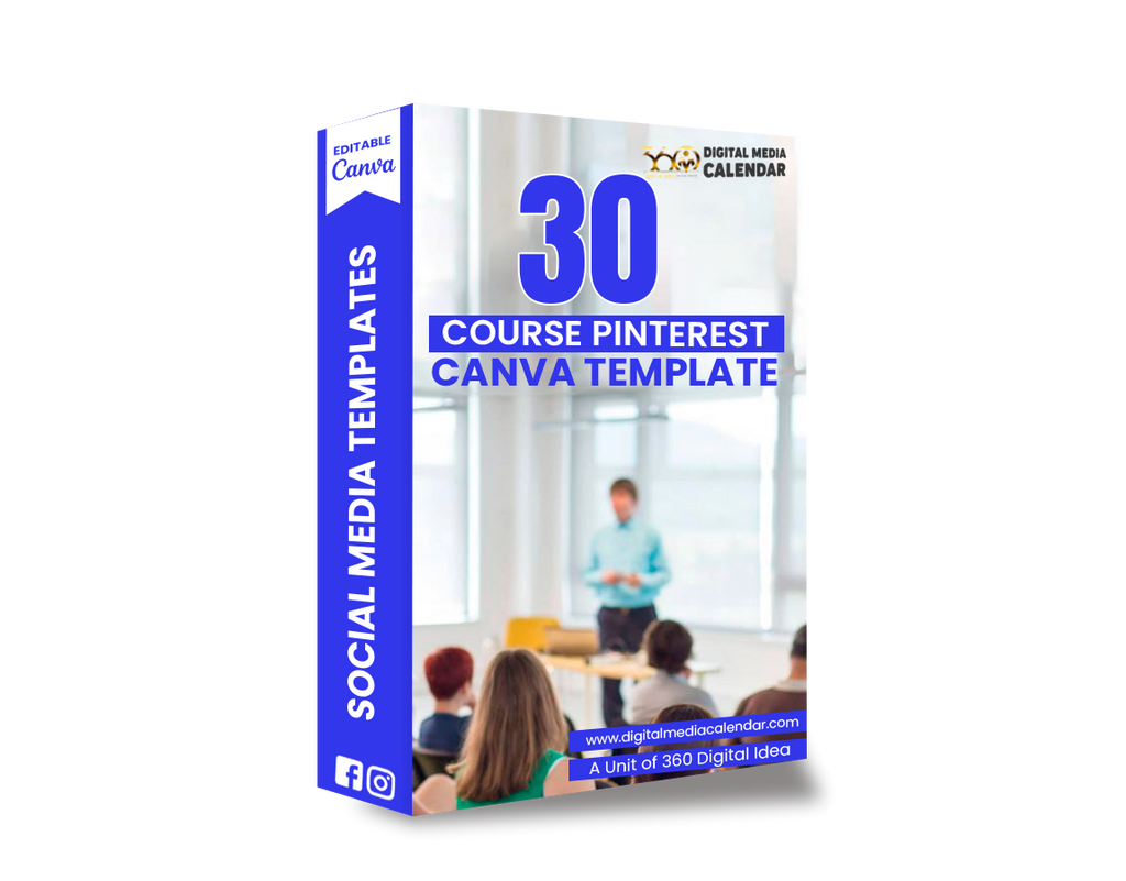 30 Ultimate Course  Pinterest Canva Template
