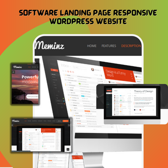 Software Landing Page Responsive WordPress Website