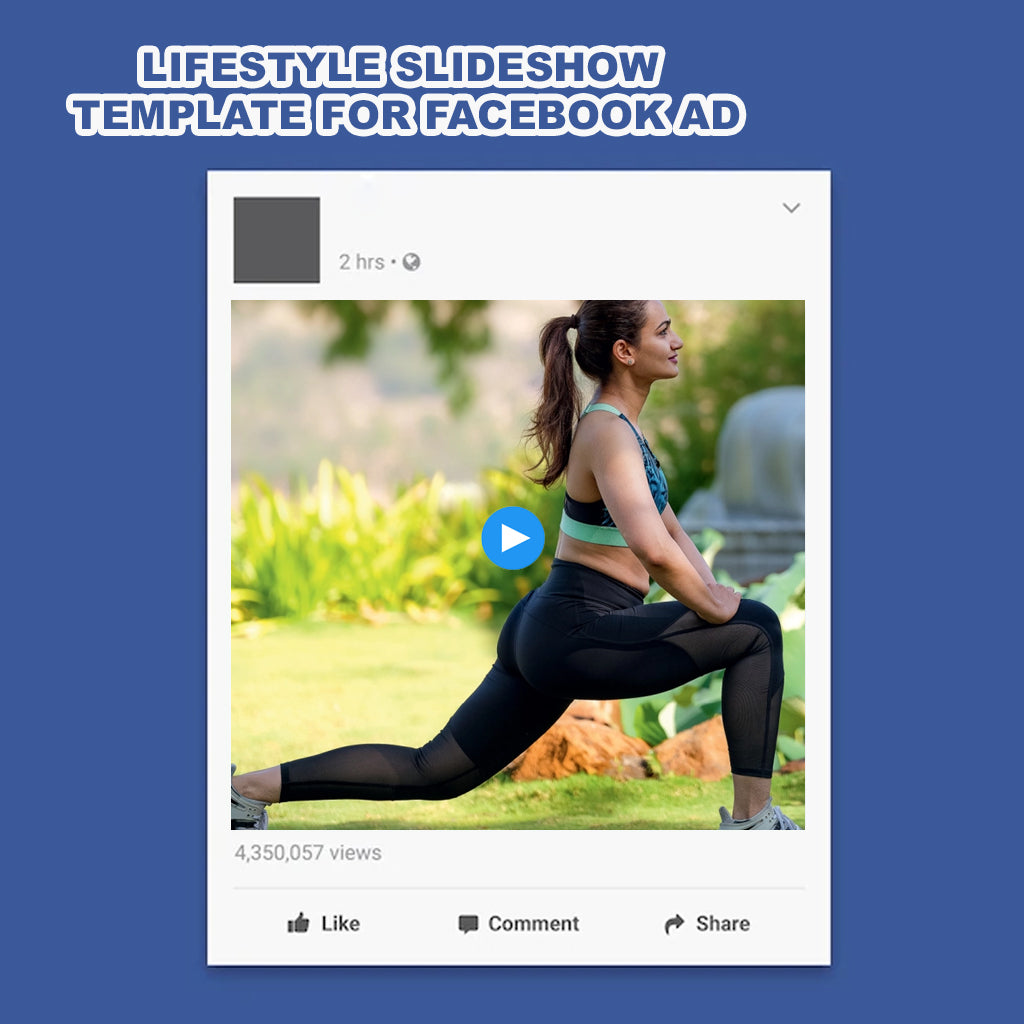 Get Customize Youtube Ads Video for Fashion & Lifestyle slideshow Template For Facebook Ad