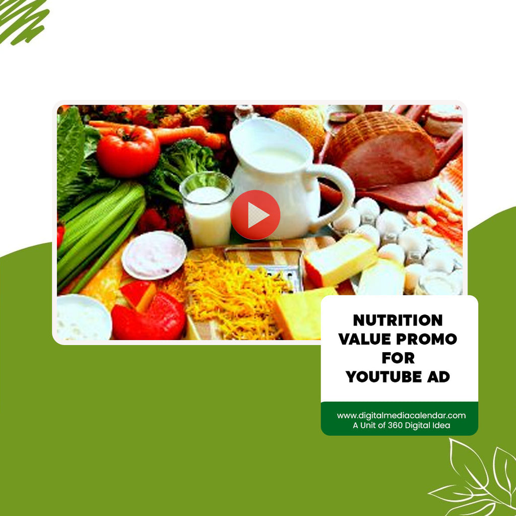 Get Customize Youtube Ads Video for Nutrition & Wellness